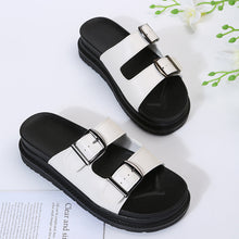Load image into Gallery viewer, Double Buckle Platform Sandals
