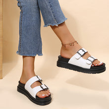 Load image into Gallery viewer, Double Buckle Platform Sandals
