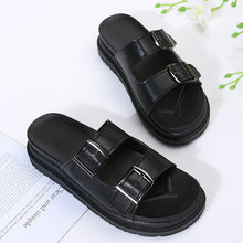 Load image into Gallery viewer, Double Buckle Platform Sandals
