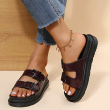 Load image into Gallery viewer, Double Buckle Platform Sandals
