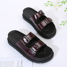 Load image into Gallery viewer, Double Buckle Platform Sandals
