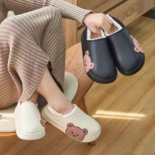 Load image into Gallery viewer, Bear Fluffy Slippers
